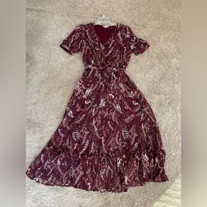 Calvin Klein size 10 beautiful faux wrap dress